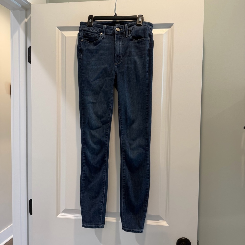 PAIGE Dark Wash Hoxton Ankle Jeans